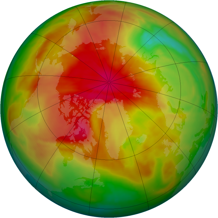 Arctic ozone map for 01 April 2014
